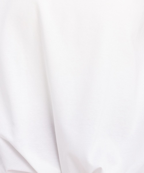 Andemiu(アンデミュウ)の「カットバルーンノースリーブ579074(Tシャツ/カットソー・レディース・モカ/オフホワイト/ブラック・FREE)」の6枚目の写真