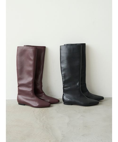 emmi（エミ）の「ジョッキーロングブーツ（ブーツ・レディース・ブラック/ブラウン・24/23/25）」の3枚目の写真