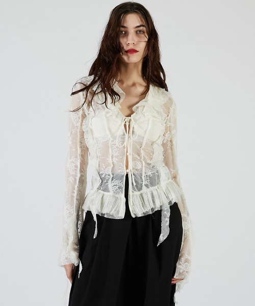 レースラッフルブラウス / Lace Ruffled Blouse（シャツ/ブラウス