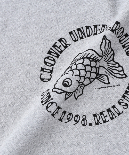Cloveru（クローバル）の「Cloveru / クローバル Japan Made Recycle GOLD FISH WIDE Tee（Tシャツ/カットソー・メンズ・ホワイト/ネイビー/グレー/オレンジ・MEDIUM/LARGE）」の9枚目の写真
