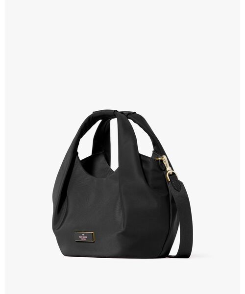 kate spade new york（ケイトスペード ニューヨーク）の「カータースモール プリーテッド クロスボディ（ハンドバッグ・レディース・ブラック・ONESIZE）」の3枚目の写真