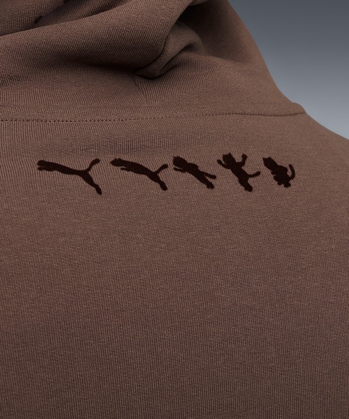 PUMA（プーマ）の「PUMA/プーマ RIPNDIPコラボ BOXY GRAPHIC HO パーカー/プルオーバー 632414（パーカー・メンズ・パープル/ブラウン/ブラック・XL/M/L）」の13枚目の写真