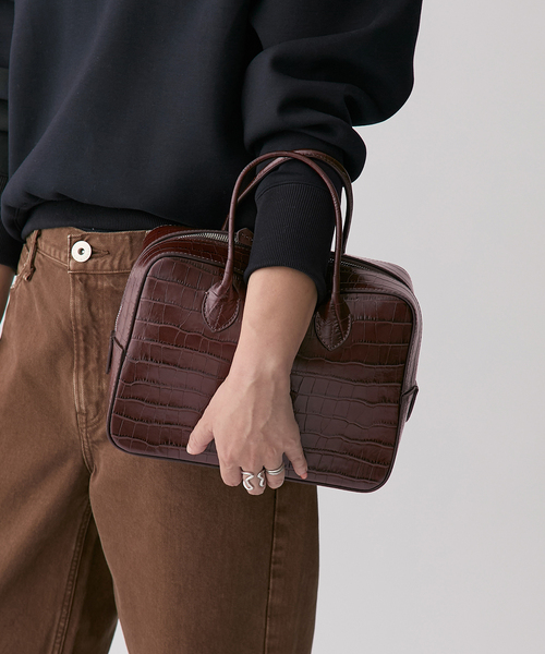 MAISONCANAU/メゾンカナウ　MCLH2BB1 ボックスボストン(M) MAISONCANAU/メゾンカナウMCLH2BB1 ボックスボストン(M)