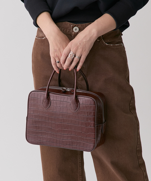 MAISON CANAU メゾン カナウ ボックスボストンM カラー別注