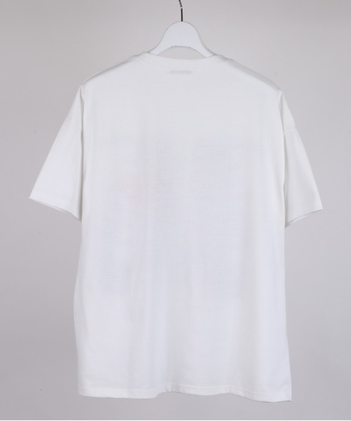 DISCOVERED(ディスカバード)の「DISCOVERED BRUSH BONE&HEART TEE(Tシャツ/カットソー・メンズ・ホワイト/ブラック・1/3)」の3枚目の写真