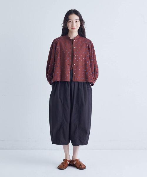 conges payes ADIEU TRISTESSE(コンジェ ペイエ アデュートリステス)の「フラワージャカードブラウス(シャツ/ブラウス・レディース・ブラウン系その他/グレー系その他・38)」の18枚目の写真