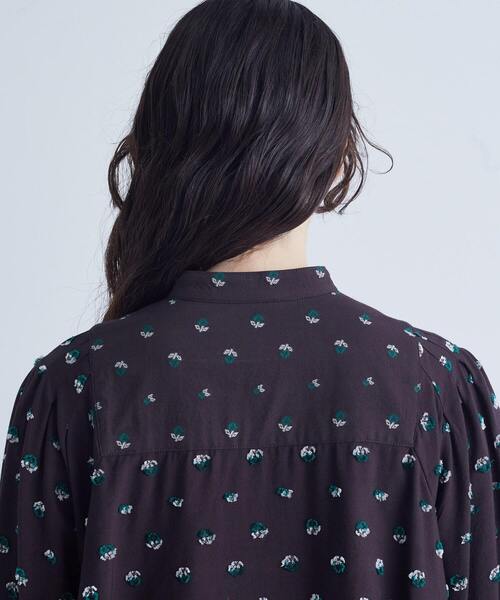 conges payes ADIEU TRISTESSE(コンジェ ペイエ アデュートリステス)の「フラワージャカードブラウス(シャツ/ブラウス・レディース・ブラウン系その他/グレー系その他・38)」の19枚目の写真