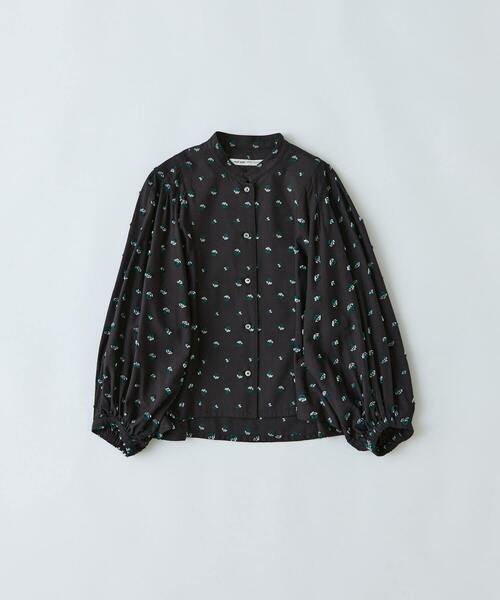 conges payes ADIEU TRISTESSE(コンジェ ペイエ アデュートリステス)の「フラワージャカードブラウス(シャツ/ブラウス・レディース・ブラウン系その他/グレー系その他・38)」の4枚目の写真