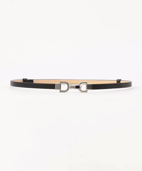 COMME CA ISM(コムサイズム)の「スライドフックベルト(1.0cm幅)(ベルト・レディース・ブラック/ライトグレー・FREE)」の11枚目の写真