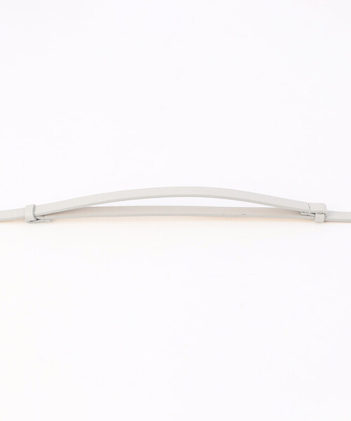 COMME CA ISM(コムサイズム)の「スライドフックベルト(1.0cm幅)(ベルト・レディース・ブラック/ライトグレー・FREE)」の9枚目の写真