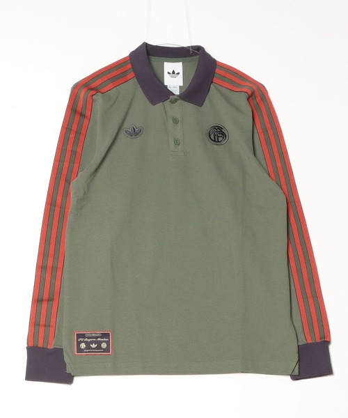 FC Bayern München 長袖ポロシャツ adidas FCバイエルン テラスアイコン 長袖ポロシャツ / アディダス
