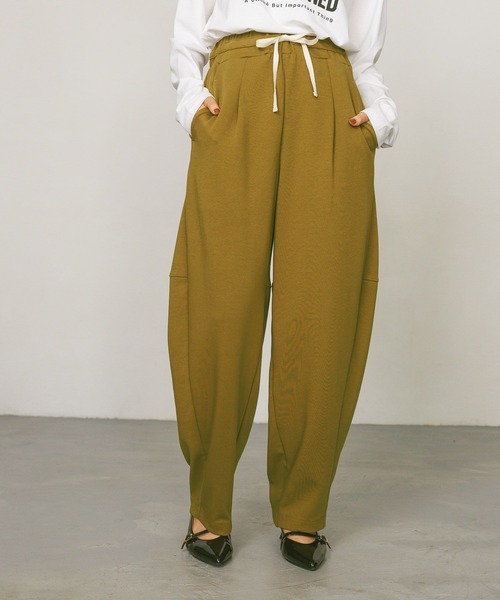 BAYFLOW（ベイフロー）の「ポンチコクーンパンツ（その他パンツ・レディース・グレー/オートミール/チャコール/ブラウン・FREE）」の3枚目の写真