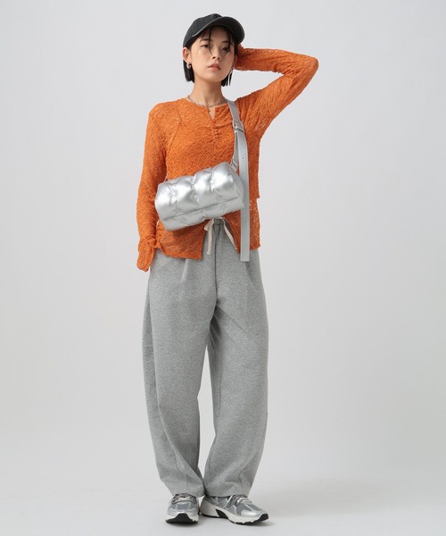 BAYFLOW（ベイフロー）の「ポンチコクーンパンツ（その他パンツ・レディース・グレー/オートミール/チャコール/ブラウン・FREE）」の5枚目の写真