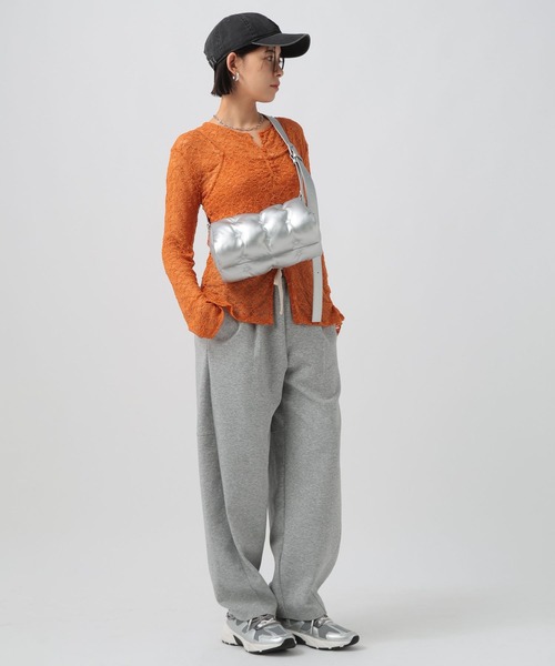 BAYFLOW（ベイフロー）の「ポンチコクーンパンツ（その他パンツ・レディース・グレー/オートミール/チャコール/ブラウン・FREE）」の6枚目の写真