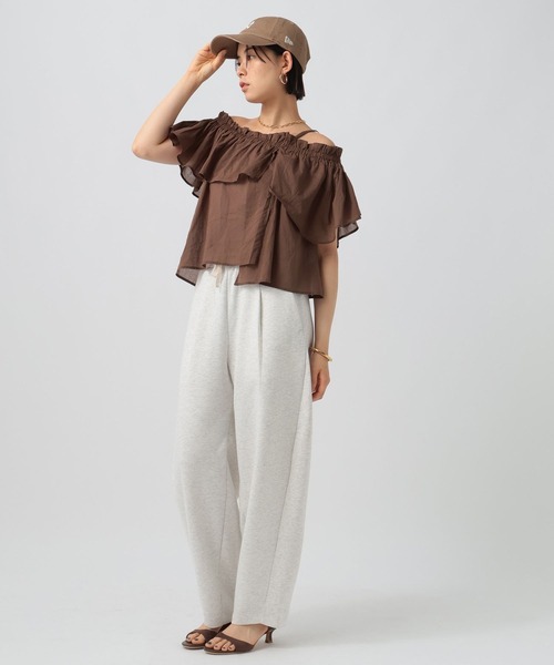 BAYFLOW（ベイフロー）の「ポンチコクーンパンツ（その他パンツ・レディース・グレー/オートミール/チャコール/ブラウン・FREE）」の12枚目の写真