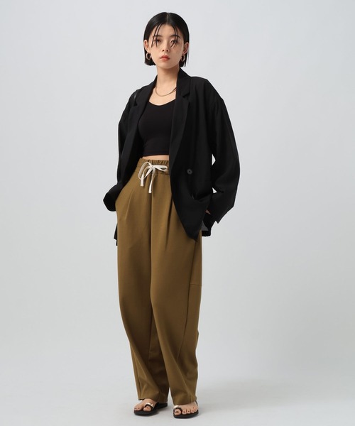 BAYFLOW（ベイフロー）の「ポンチコクーンパンツ（その他パンツ・レディース・グレー/オートミール/チャコール/ブラウン・FREE）」の16枚目の写真