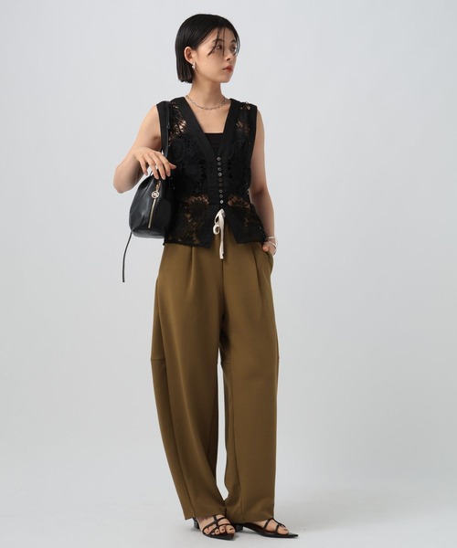 BAYFLOW（ベイフロー）の「ポンチコクーンパンツ（その他パンツ・レディース・グレー/オートミール/チャコール/ブラウン・FREE）」の17枚目の写真