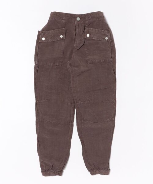 ALLSAINTS（オールセインツ）の「VAL CARGO LINEN BLEND TROUSERS | VAL カーゴ リネン ブレンド トラウザー（カーゴパンツ・レディース・ダークブラウン・4/6/8/10）」の11枚目の写真