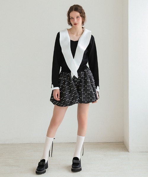 ドノバン（DONOBAN）/【Donoban】リボンバブルヘムショートパンツ リボンバブルヘムショートパンツ（その他パンツ）｜DONOBAN（ドノバン