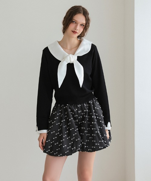 ドノバン（DONOBAN）/【Donoban】リボンバブルヘムショートパンツ リボンバブルヘムショートパンツ（その他パンツ）｜DONOBAN（ドノバン