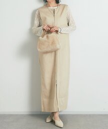 un dix cors（アンディコール）の「《着回し万能◎》デニムロングジレ（ワンピース）」