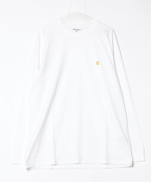 Carhartt WIP(カーハートダブリューアイピー)の「L/S CHASE T-SHIRT(Tシャツ/カットソー・メンズ・ホワイト/オリーブ/ブラック・MEDIUM/LARGE/X-LARGE)」の2枚目の写真