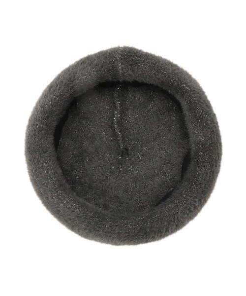 grove（グローブ）の「ラメシャギーベレー（ハンチング/ベレー帽・レディース・ナチュラル/チャコールグレー/アイボリー/ライトグレー・00）」の8枚目の写真