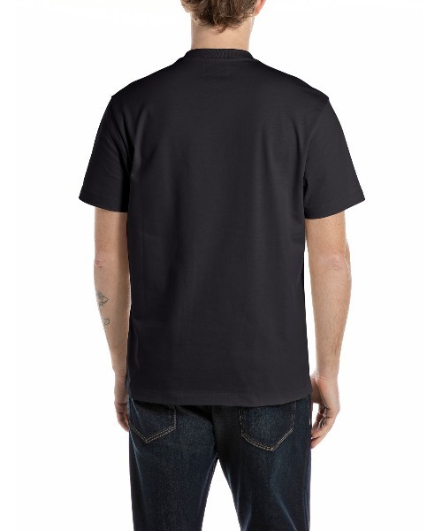 REPLAY（リプレイ）の「リラックスフィット 刺繍入りジャージークルーネックTシャツ（Tシャツ/カットソー・メンズ・ダークブルー/アイボリー・X-LARGE/LARGE/MEDIUM/SMALL）」の9枚目の写真