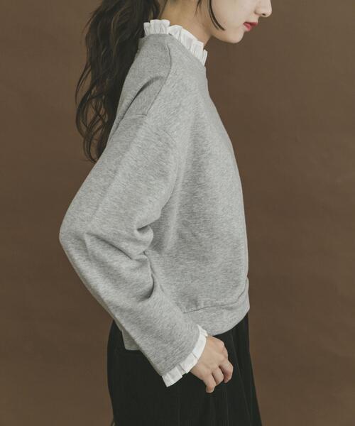 ITEMS URBANRESEARCH(アイテムズ アーバンリサーチ)の「フリルドッキングスウェット(スウェット・レディース・グレー系その他/ブラック・FREE)」の21枚目の写真