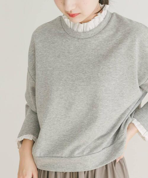 ITEMS URBANRESEARCH(アイテムズ アーバンリサーチ)の「フリルドッキングスウェット(スウェット・レディース・グレー系その他/ブラック・FREE)」の18枚目の写真