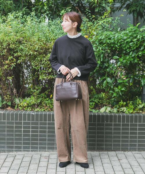 ITEMS URBANRESEARCH(アイテムズ アーバンリサーチ)の「フリルドッキングスウェット(スウェット・レディース・グレー系その他/ブラック・FREE)」の10枚目の写真
