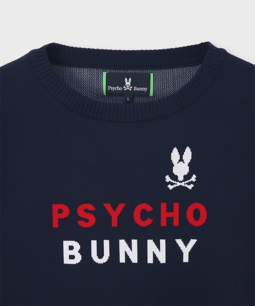 Psycho Bunny（サイコバニー）の「[GOLF]トリコロール ジャガードニット（ニット/セーター・メンズ・ブラック/レッド/ネイビー/ホワイト・X-LARGE/MEDIUM/LARGE）」の18枚目の写真