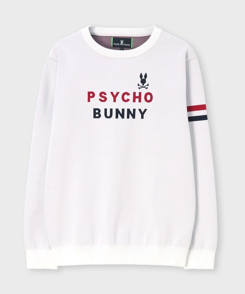 Psycho Bunny（サイコバニー）の「[GOLF]トリコロール ジャガードニット（ニット/セーター・メンズ・ブラック/レッド/ネイビー/ホワイト・X-LARGE/MEDIUM/LARGE）」の8枚目の写真