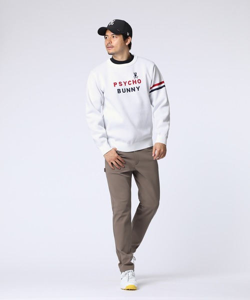 Psycho Bunny（サイコバニー）の「[GOLF]トリコロール ジャガードニット（ニット/セーター・メンズ・ブラック/レッド/ネイビー/ホワイト・X-LARGE/MEDIUM/LARGE）」の7枚目の写真