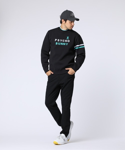 Psycho Bunny（サイコバニー）の「[GOLF]トリコロール ジャガードニット（ニット/セーター・メンズ・ブラック/レッド/ネイビー/ホワイト・X-LARGE/MEDIUM/LARGE）」の11枚目の写真