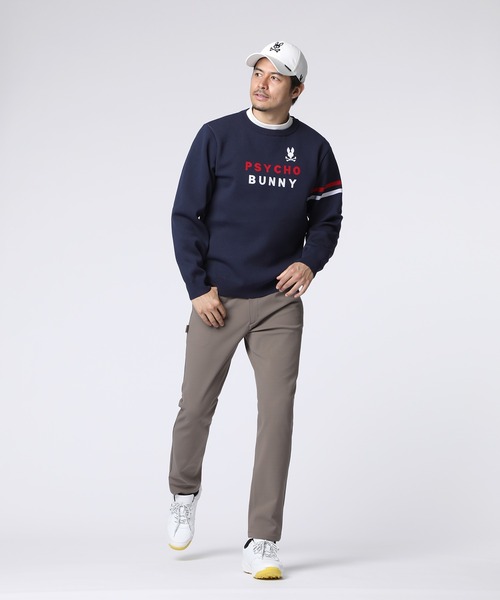 Psycho Bunny（サイコバニー）の「[GOLF]トリコロール ジャガードニット（ニット/セーター・メンズ・ブラック/レッド/ネイビー/ホワイト・X-LARGE/MEDIUM/LARGE）」の15枚目の写真