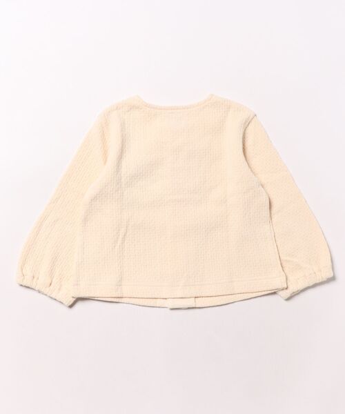 HAKKA BABY（ハッカベビー）の「[ベビー]トリコロールリボンカーディガン（カーディガン/ボレロ・キッズ・キナリ・L）」の2枚目の写真