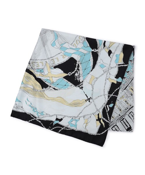 manipuri（マニプリ）の「manipuri BALLON シルクスカーフ（バンダナ/スカーフ・レディース・ブラック系その他/グリーン系その他・FREE）」の2枚目の写真