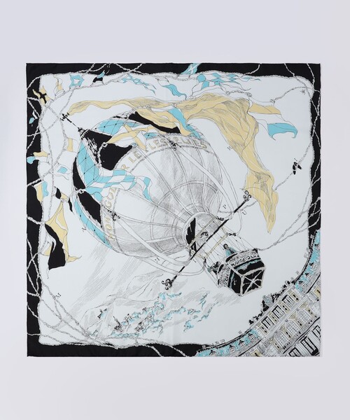 manipuri（マニプリ）の「manipuri BALLON シルクスカーフ（バンダナ/スカーフ・レディース・ブラック系その他/グリーン系その他・FREE）」の5枚目の写真