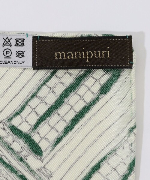 manipuri（マニプリ）の「manipuri BALLON シルクスカーフ（バンダナ/スカーフ・レディース・ブラック系その他/グリーン系その他・FREE）」の7枚目の写真