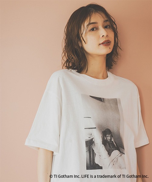 studio CLIP（スタディオクリップ）の「LIFE フォトグラフィックTシャツ（Tシャツ/カットソー・レディース・ホワイト/グレー/ブラック・REGULAR/BIG(L)）」の5枚目の写真