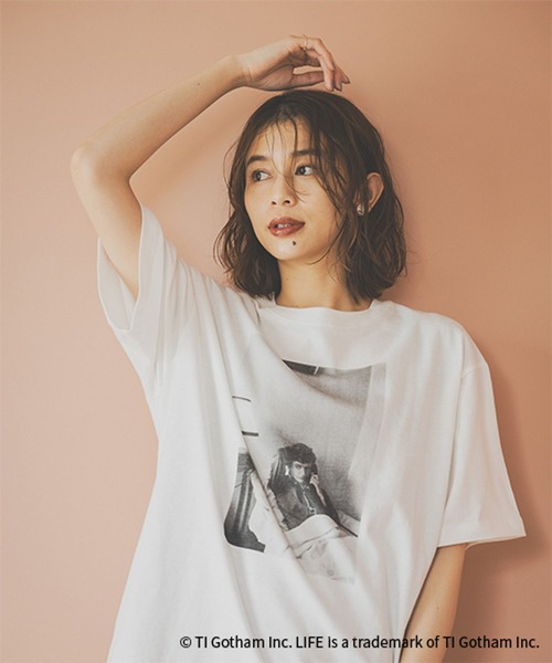 studio CLIP（スタディオクリップ）の「LIFE フォトグラフィックTシャツ（Tシャツ/カットソー・レディース・ホワイト/グレー/ブラック・REGULAR/BIG(L)）」の6枚目の写真