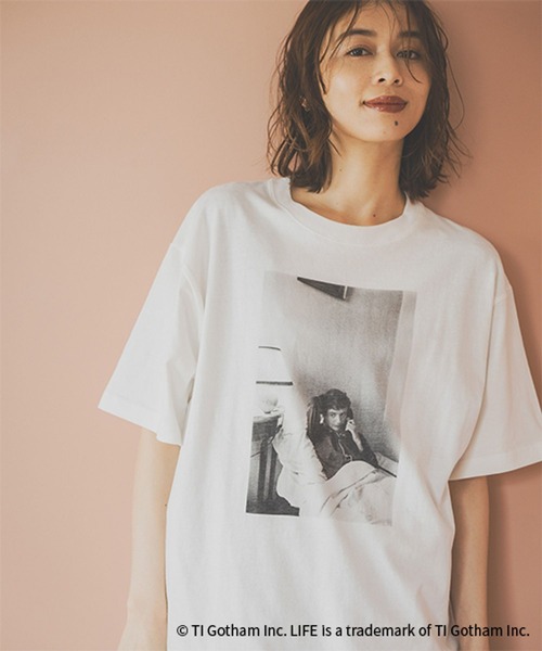 studio CLIP（スタディオクリップ）の「LIFE フォトグラフィックTシャツ（Tシャツ/カットソー・レディース・ホワイト/グレー/ブラック・REGULAR/BIG(L)）」の7枚目の写真