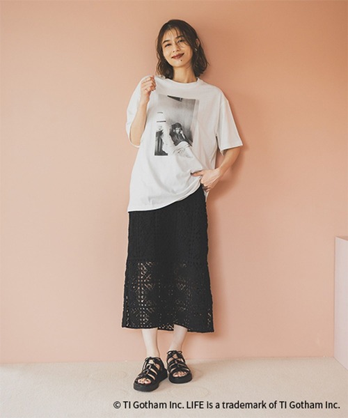 studio CLIP（スタディオクリップ）の「LIFE フォトグラフィックTシャツ（Tシャツ/カットソー・レディース・ホワイト/グレー/ブラック・REGULAR/BIG(L)）」の9枚目の写真