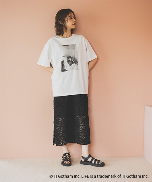 studio CLIP（スタディオクリップ）の「LIFE フォトグラフィックTシャツ（Tシャツ/カットソー・レディース・ホワイト/グレー/ブラック・REGULAR/BIG(L)）」の10枚目の写真