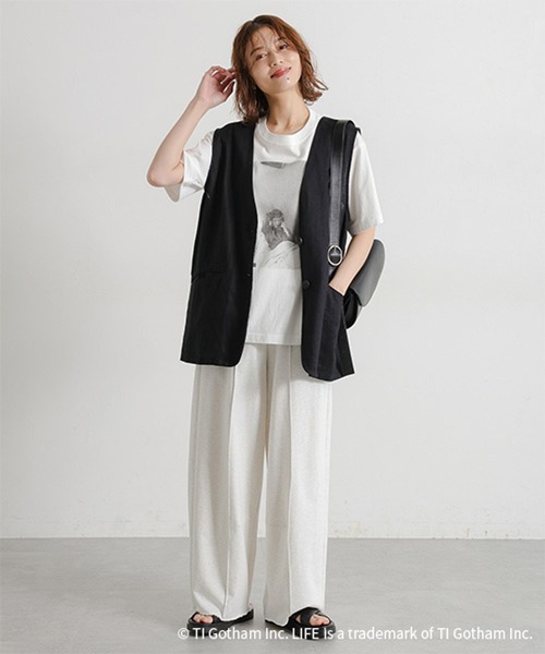 studio CLIP（スタディオクリップ）の「LIFE フォトグラフィックTシャツ（Tシャツ/カットソー・レディース・ホワイト/グレー/ブラック・REGULAR/BIG(L)）」の14枚目の写真