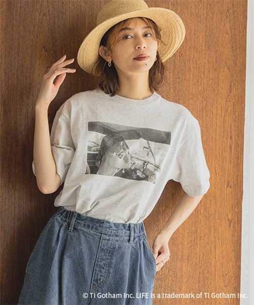 studio CLIP（スタディオクリップ）の「LIFE フォトグラフィックTシャツ（Tシャツ/カットソー・レディース・ホワイト/グレー/ブラック・REGULAR/BIG(L)）」の16枚目の写真