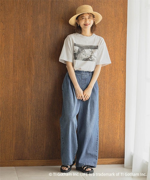 studio CLIP（スタディオクリップ）の「LIFE フォトグラフィックTシャツ（Tシャツ/カットソー・レディース・ホワイト/グレー/ブラック・REGULAR/BIG(L)）」の20枚目の写真