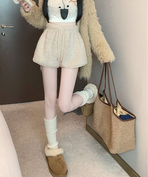 パンツ andwang Kirakira short pants BOTTOMS