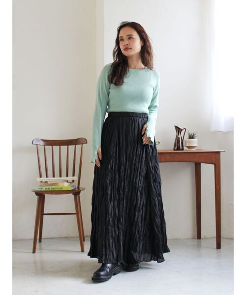 Ungrid（アングリッド）の「バックデザインニット（ニット/セーター・レディース・オフホワイト/ブラック/グリーン・FREE）」の14枚目の写真